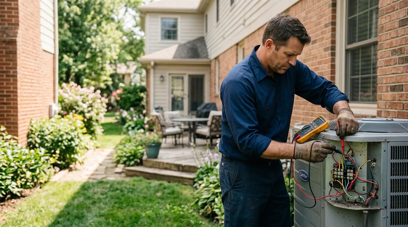 HVAC technician working near Cave Springs, AR